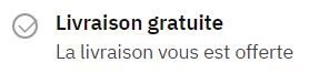 Livraison gratuite