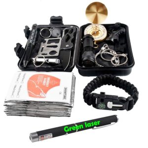 Kit de Survie avec Laser vert ( 13 en 1)