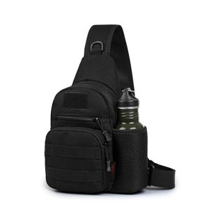 Sac à Dos Bandoulière Militaire noir
