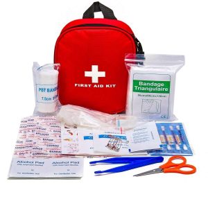 Trousse de Secours rouge 46 pièces