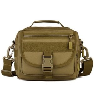 Sacoche Militaire <br> Messenger Beige