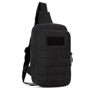 Sacoche Militaire <br> Croisée Noire