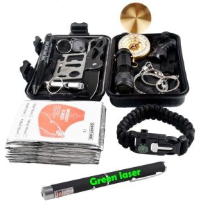 Kit de Survie avec Laser vert ( 13 en 1)