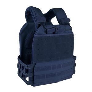 Gilet tactique avec Porte Plaque bleu