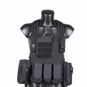 Gilet Homme sans Manches Militaire noir