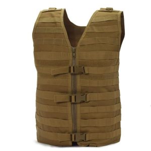 Gilet tactique et Molle kaki