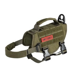 Gilet Militaire Chien vert armée