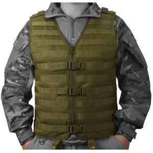 Gilet tactique et Molle vert armée