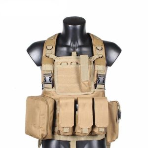 Gilet Homme sans Manches Militaire kaki