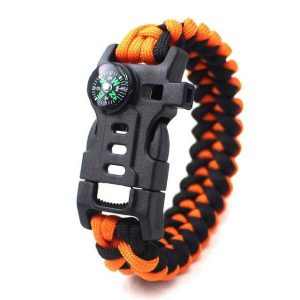 Bracelet Paracorde <br> Allume Feu – Orange