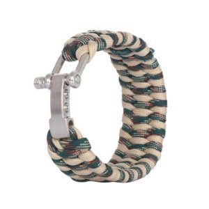 Bracelet Paracorde <br> avec Manille – Desert