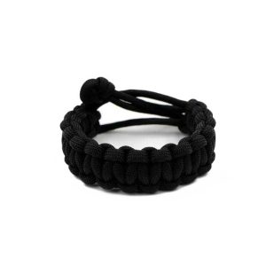 Bracelet Paracorde <br> Coulissant – Noir