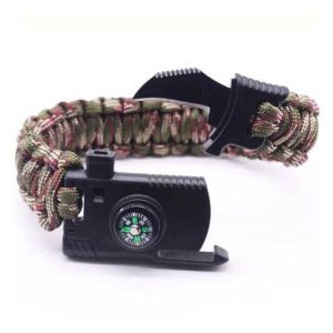Bracelet Paracorde <br> Couteau – Camouflage